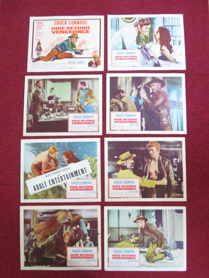 RIDE BEYOND VENGEANCE US LOBBY CARD FULL SET CHUCK CONNORS MICHAEL RENNIE 1966 Rendezvous Cinema Movie posters