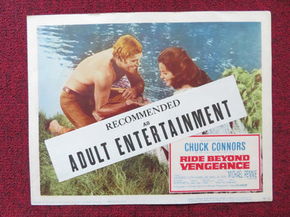 RIDE BEYOND VENGEANCE US LOBBY CARD FULL SET CHUCK CONNORS MICHAEL RENNIE 1966 Rendezvous Cinema Movie posters