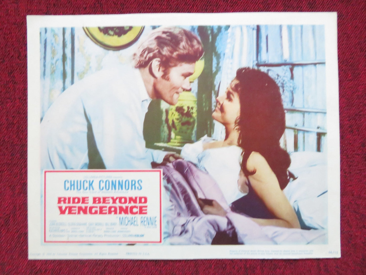 RIDE BEYOND VENGEANCE US LOBBY CARD FULL SET CHUCK CONNORS MICHAEL RENNIE 1966 Rendezvous Cinema Movie posters