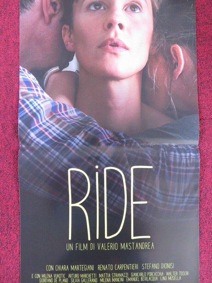 RIDE ITALIAN LOCANDINA (26.5"x12.5") POSTER VALERIO MASTANDREA 2018 Movie posters