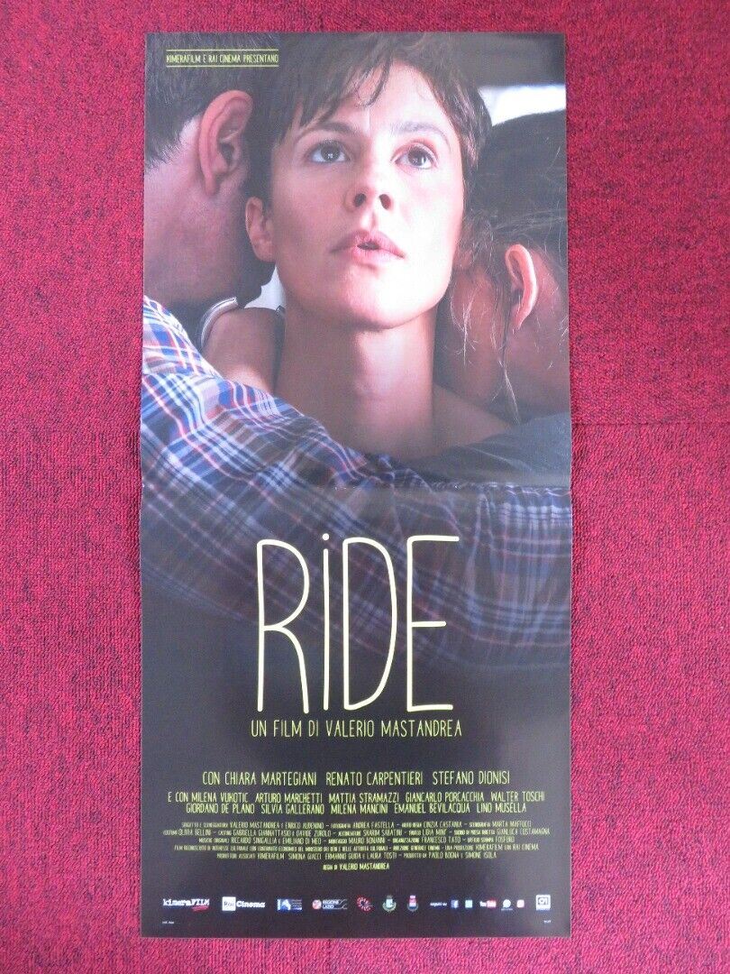 RIDE ITALIAN LOCANDINA (26.5"x12.5") POSTER VALERIO MASTANDREA 2018 Movie posters