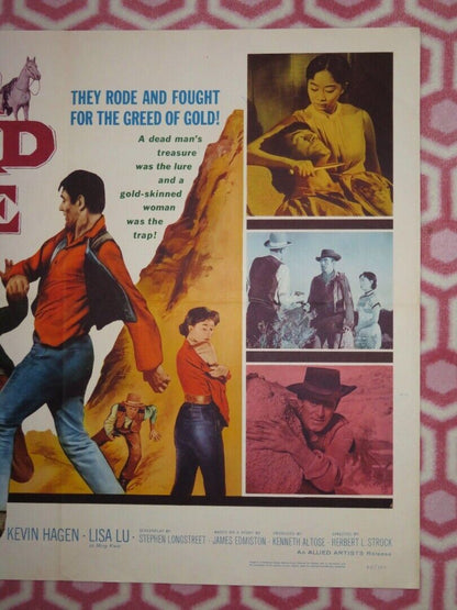 RIDER ON A DEAD HORSE US HALF SHEET (22"x 28") POSTER JOHN VIVYAN 1962 Movie posters