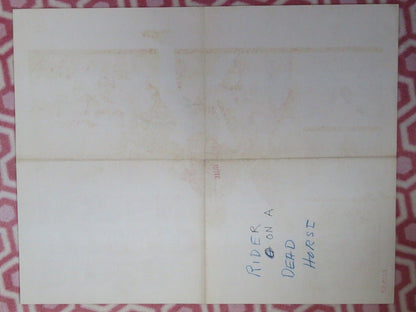 RIDER ON A DEAD HORSE US HALF SHEET (22"x 28") POSTER JOHN VIVYAN 1962 Movie posters