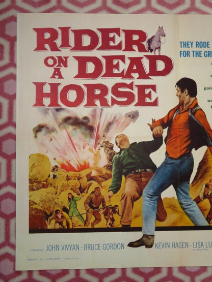 RIDER ON A DEAD HORSE US HALF SHEET (22"x 28") POSTER JOHN VIVYAN 1962 Movie posters