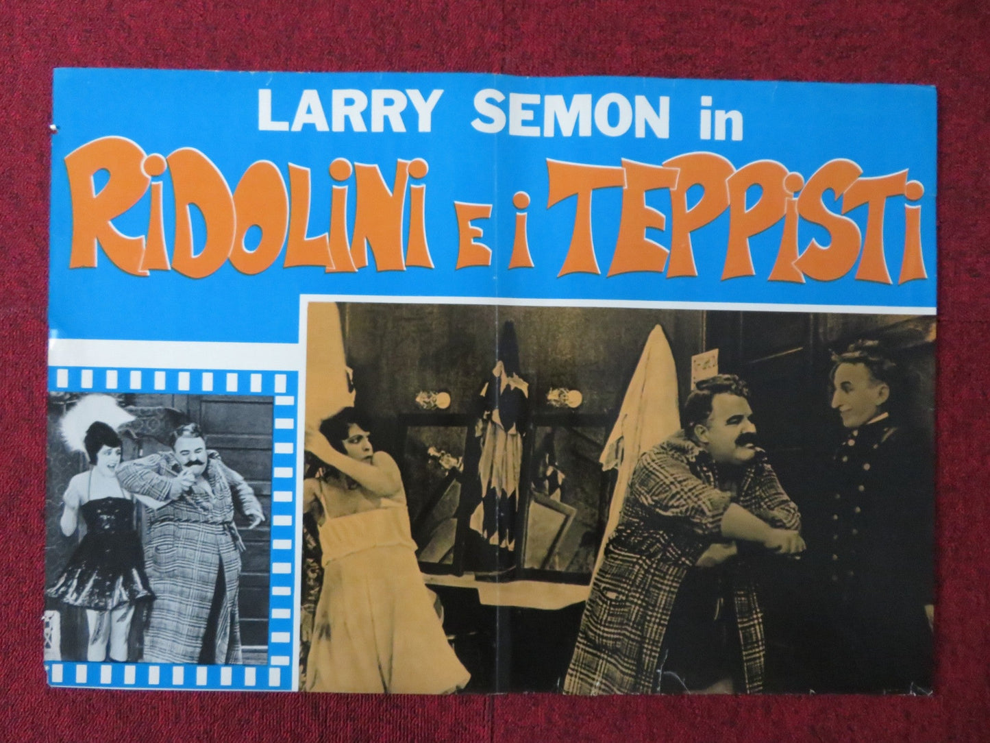RIDOLINI E I TEPPISTI - B ITALIAN FOTOBUSTA POSTER LARRY SEMON MADGE KIRBY Rendezvous Cinema Movie posters