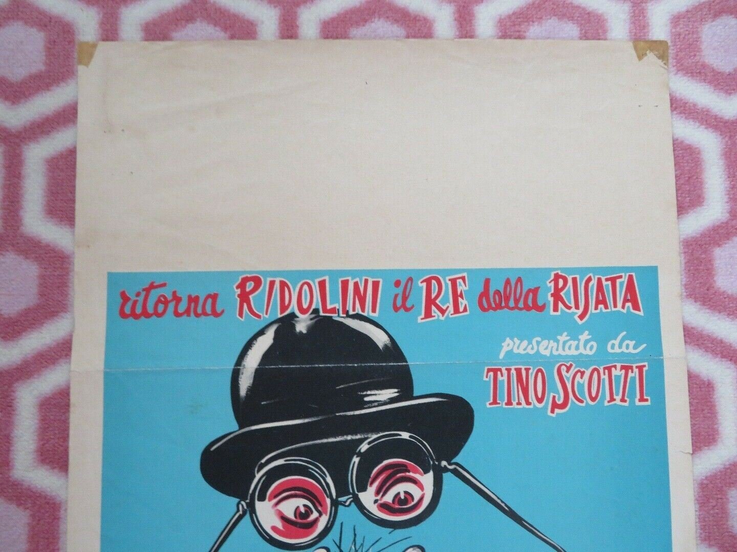 RIDOLINI E LA COLLANA DELLA SUOCERA ITALIAN LOCANDINA (28" x 13") POSTER 1952 Movie posters