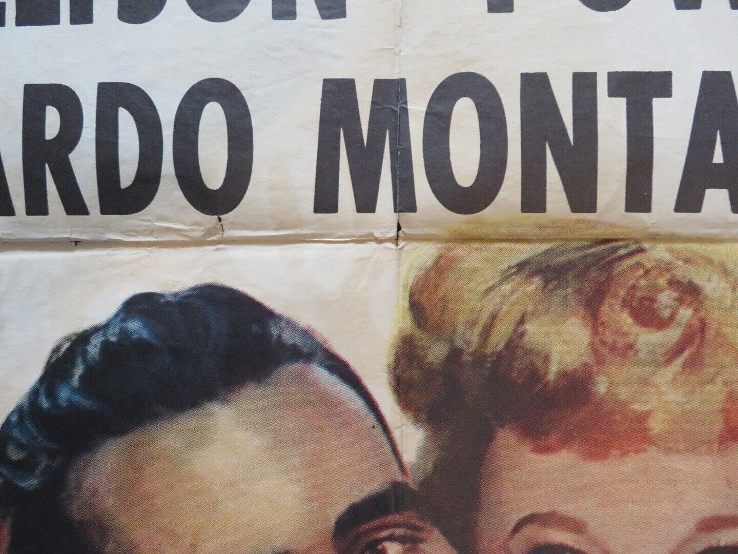 RIGHT CROSS FOLDED US ONE SHEET POSTER JUNE ALLYSON DICK POWELL 1950 Movie posters