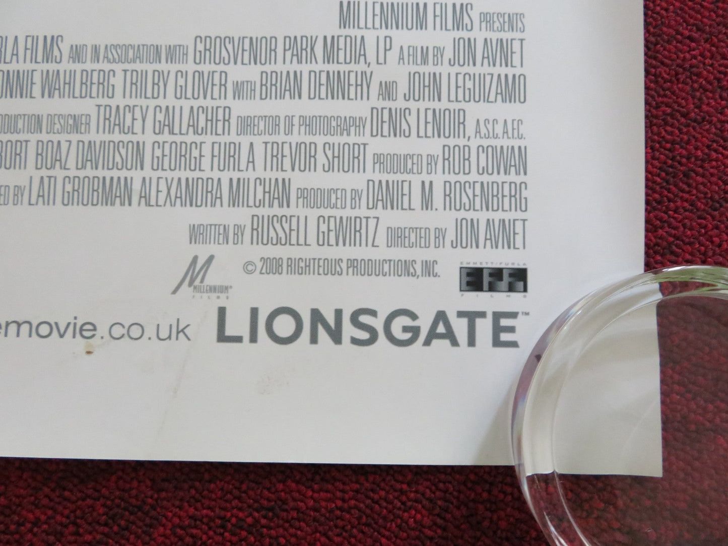 RIGHTEOUS KILL UK QUAD (30"x 40") ROLLED POSTER ROBERT DE NIRO AL PACINO 2008 Rendezvous Cinema Movie posters