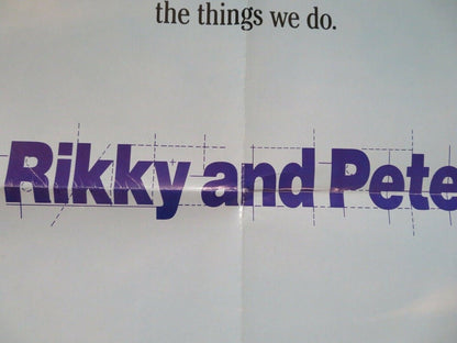 RIKKY AND PETE US ONE SHEET POSTER STEPHEN KEARENY 1988 Movie posters