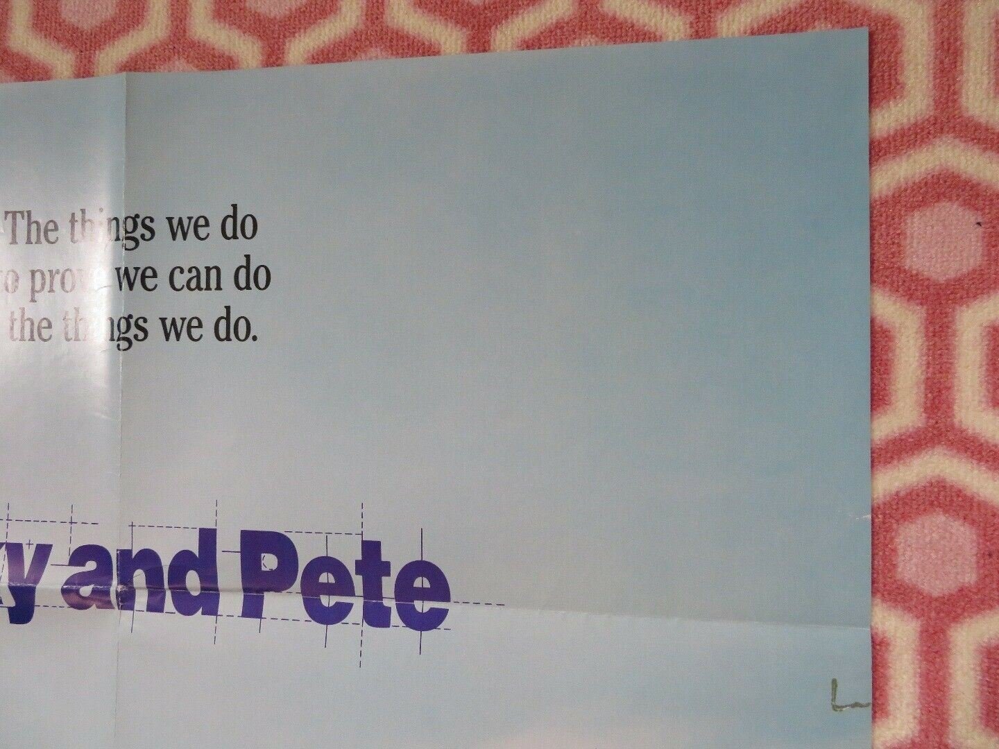 RIKKY AND PETE US ONE SHEET POSTER STEPHEN KEARENY 1988 Movie posters