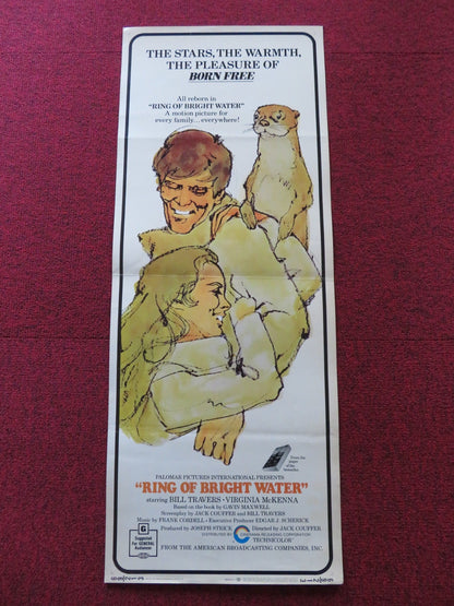 RING OF BRIGHT WATER US INSERT (14"x 36") POSTER BILL TRAVERS V. MCKENNA 1969 Rendezvous Cinema Movie posters