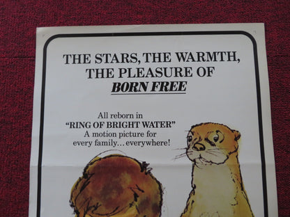 RING OF BRIGHT WATER US INSERT (14"x 36") POSTER BILL TRAVERS V. MCKENNA 1969 Rendezvous Cinema Movie posters