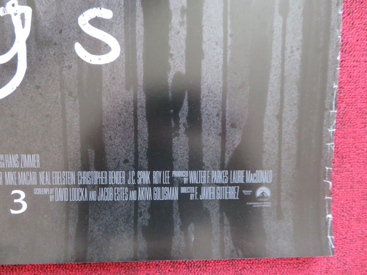 RINGS US ONE SHEET ROLLED POSTER F.JAVIER GUTIERREZ 2017 Movie posters