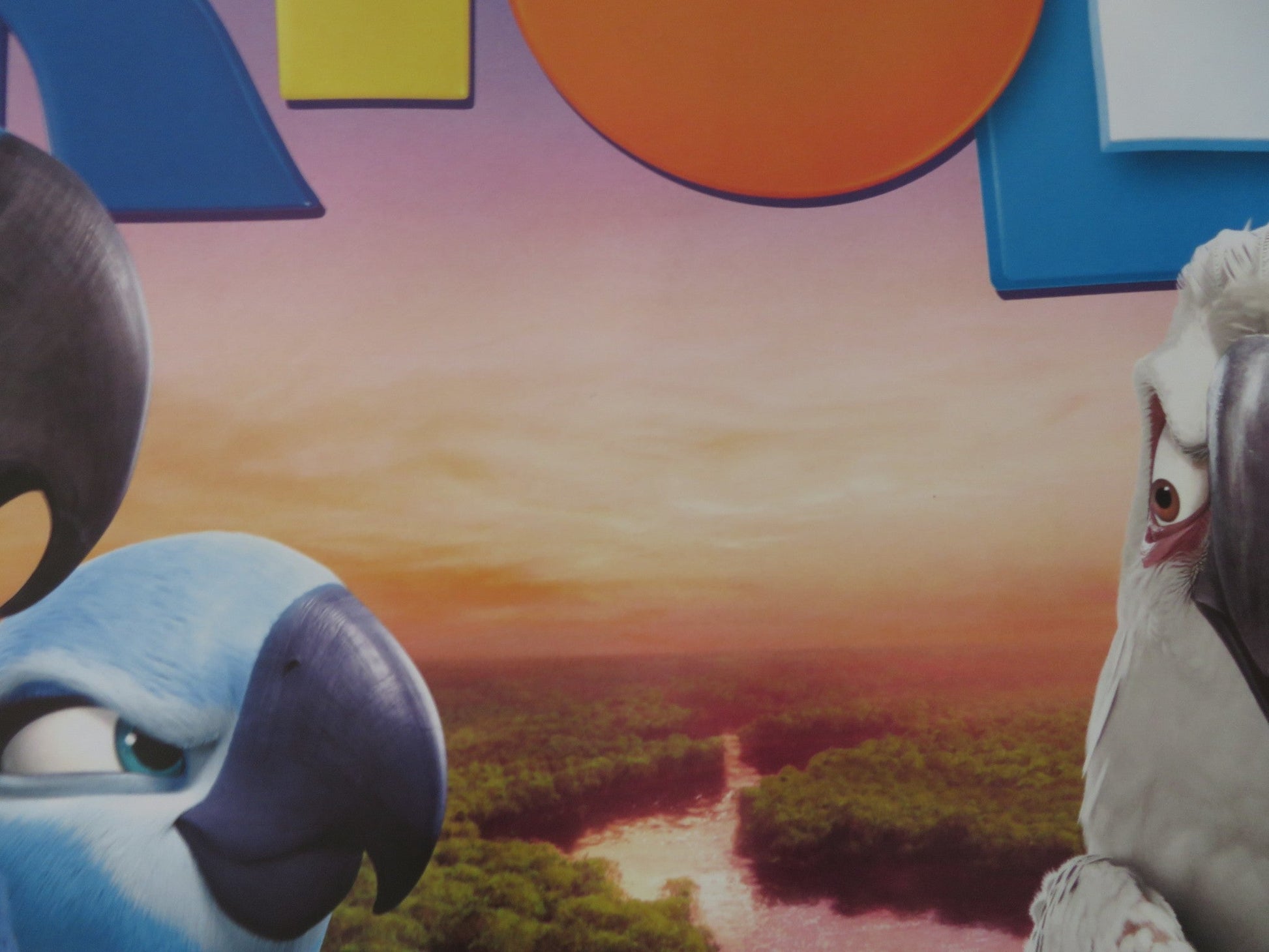 RIO 2 - B UK QUAD (30"x 40") ROLLED POSTER JAKE T. AUSTIN CARLINHOS BROWN 2014 Rendezvous Cinema Movie posters