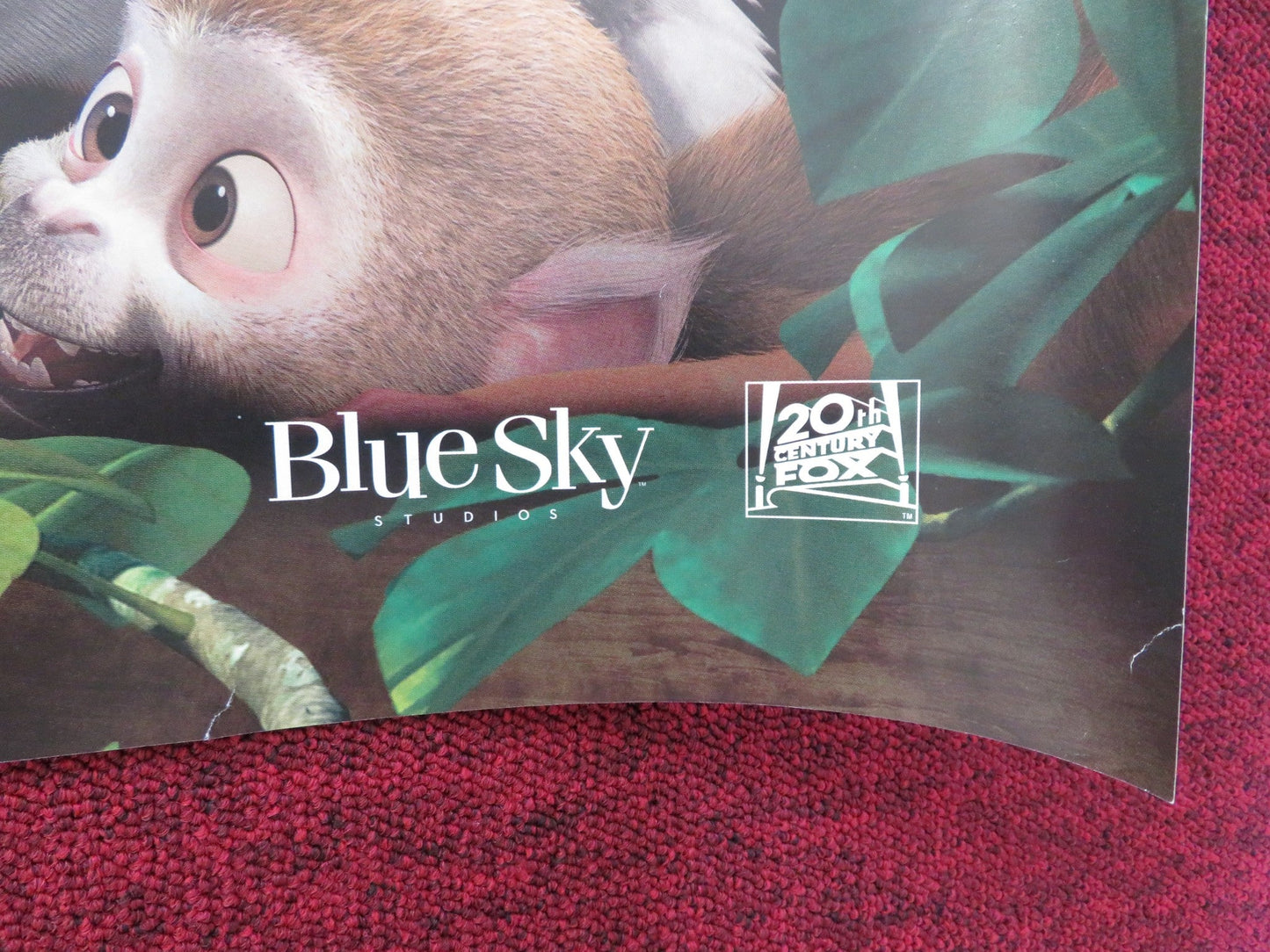 RIO 2 - B UK QUAD (30"x 40") ROLLED POSTER JAKE T. AUSTIN CARLINHOS BROWN 2014 Rendezvous Cinema Movie posters