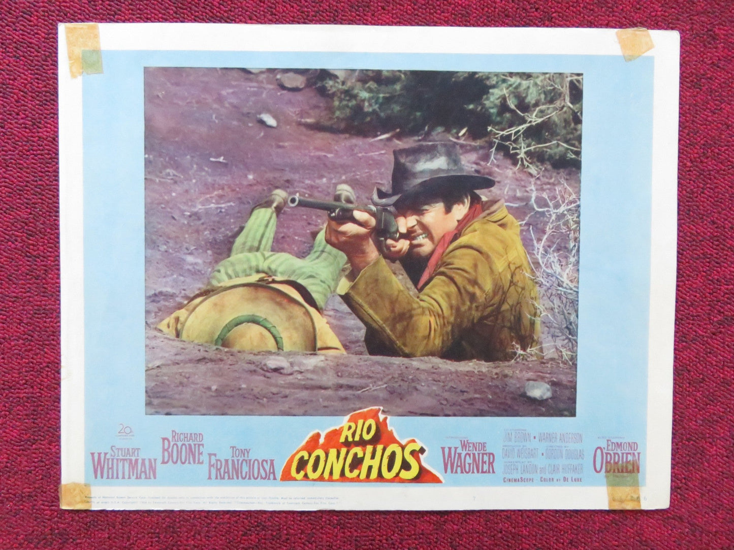 RIO CONCHOS US LOBBY CARD FULL SET RICHARD BOONE STUART WHITMAN 1964 Rendezvous Cinema Movie posters
