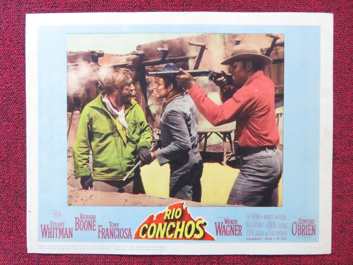 RIO CONCHOS US LOBBY CARD FULL SET RICHARD BOONE STUART WHITMAN 1964 Rendezvous Cinema Movie posters