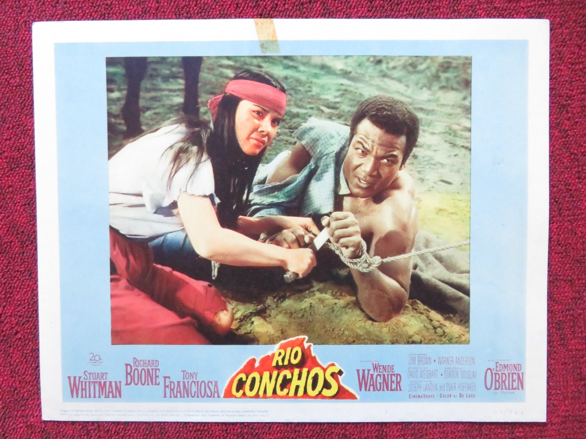 RIO CONCHOS US LOBBY CARD FULL SET RICHARD BOONE STUART WHITMAN 1964 Rendezvous Cinema Movie posters