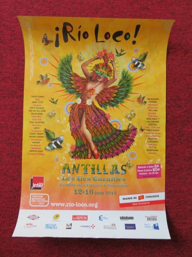 RIO LOCO FRENCH (16"x 23.5") POSTER MUSIC FESTIVAL 2013 Movie posters