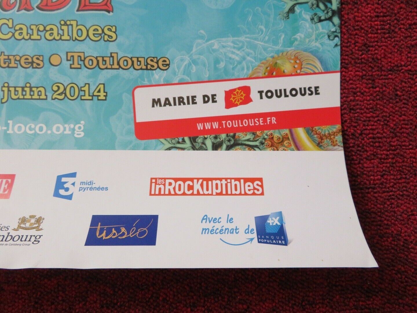 RIO LOCO FRENCH (16"x 23.5") POSTER MUSIC FESTIVAL 2014 Movie posters