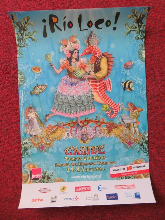 RIO LOCO FRENCH (16"x 23.5") POSTER MUSIC FESTIVAL 2014 Movie posters