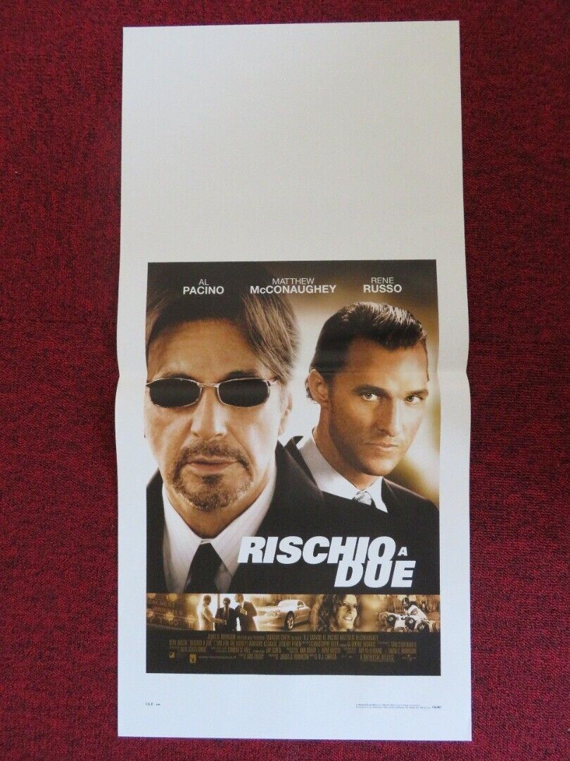 RISCHIO A DUE ITALIAN LOCANDINA (27.5"x13") POSTER AL PACINO M MCCONAUGHEY 2005 - Rendezvous Cinema