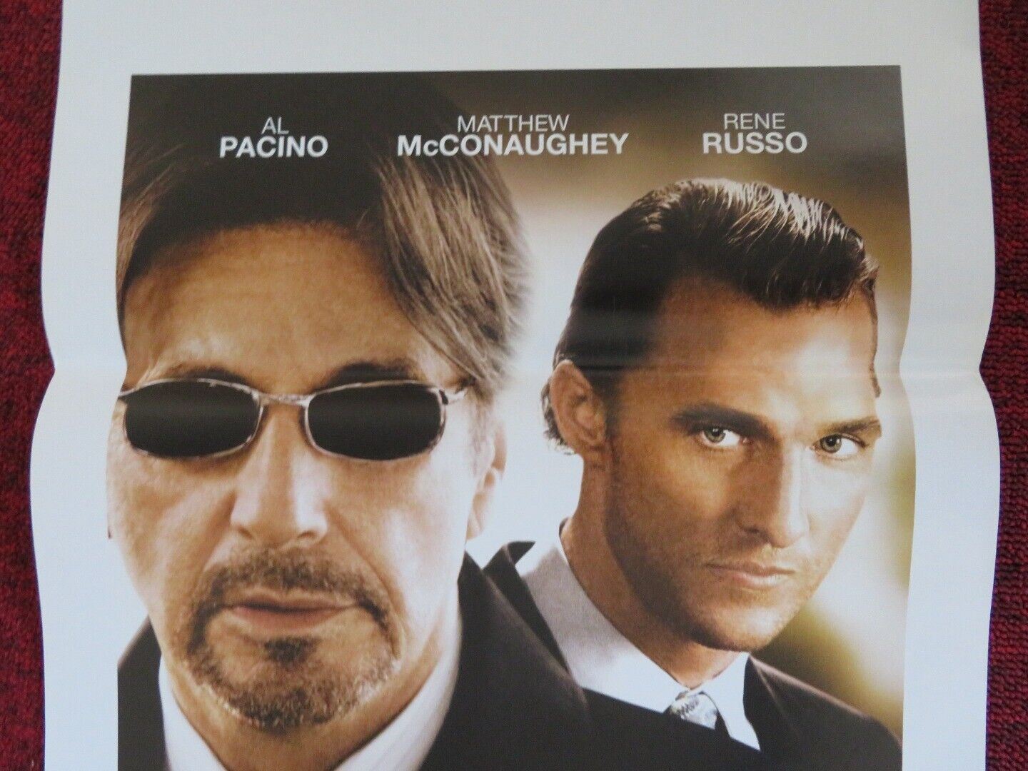 RISCHIO A DUE ITALIAN LOCANDINA (27.5"x13") POSTER AL PACINO M MCCONAUGHEY 2005 - Rendezvous Cinema
