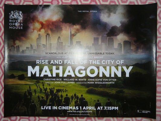 RISE AND FALL OF THE CITY OF MAHAGONNY QUAD (30"x 40") ROLLED POSTER ROH - Rendezvous Cinema