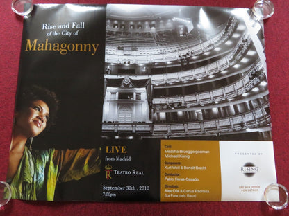 RISE AND FALL OF THE CITY OF MAHOGANY UK QUAD (31"x 40") ROLLED POSTER 2010 Rendezvous Cinema Movie posters