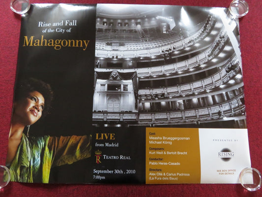 RISE AND FALL OF THE CITY OF MAHOGANY UK QUAD (31"x 40") ROLLED POSTER 2010 Rendezvous Cinema Movie posters