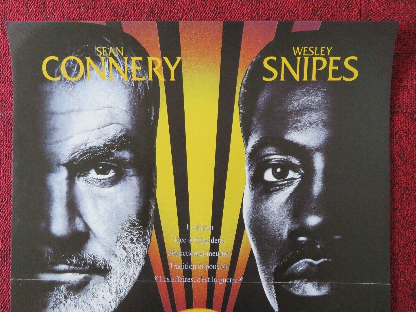 RISING SUN FRENCH (15"x 21") POSTER SEAN CONNERY WESLEY SNIPES 1993 Movie posters