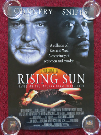 RISING SUN VHS VIDEO POSTER SEAN CONNERY WESLEY SNIPES 1993 Rendezvous Cinema Movie posters