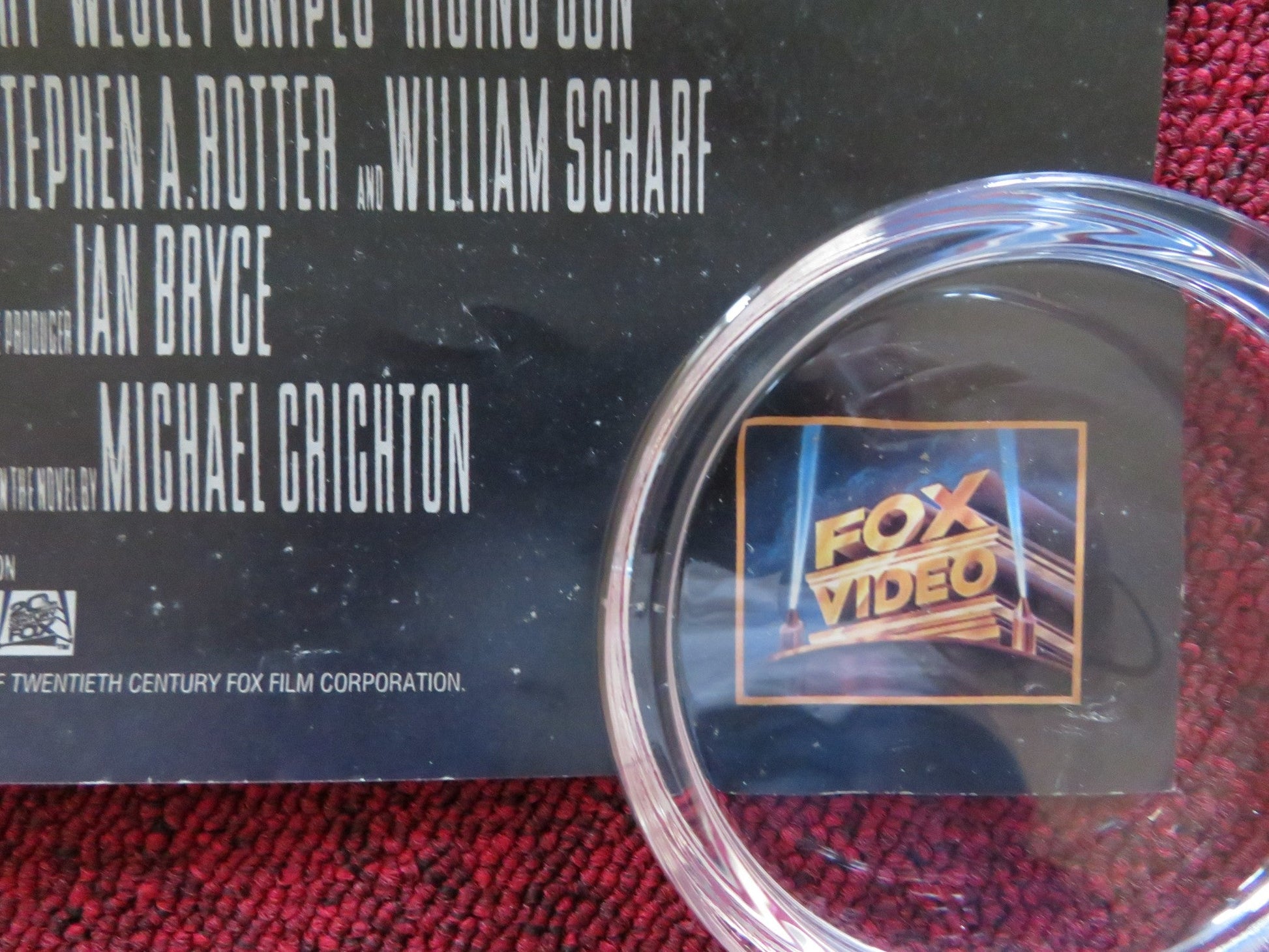 RISING SUN VHS VIDEO POSTER SEAN CONNERY WESLEY SNIPES 1993 Rendezvous Cinema Movie posters