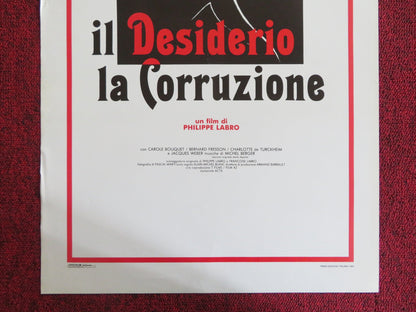 RIVE DROITE, RIVE GAUCHE ITALIAN LOCANDINA POSTER DEPARDIEU NATHALIE BAYE 1986 Rendezvous Cinema Movie posters