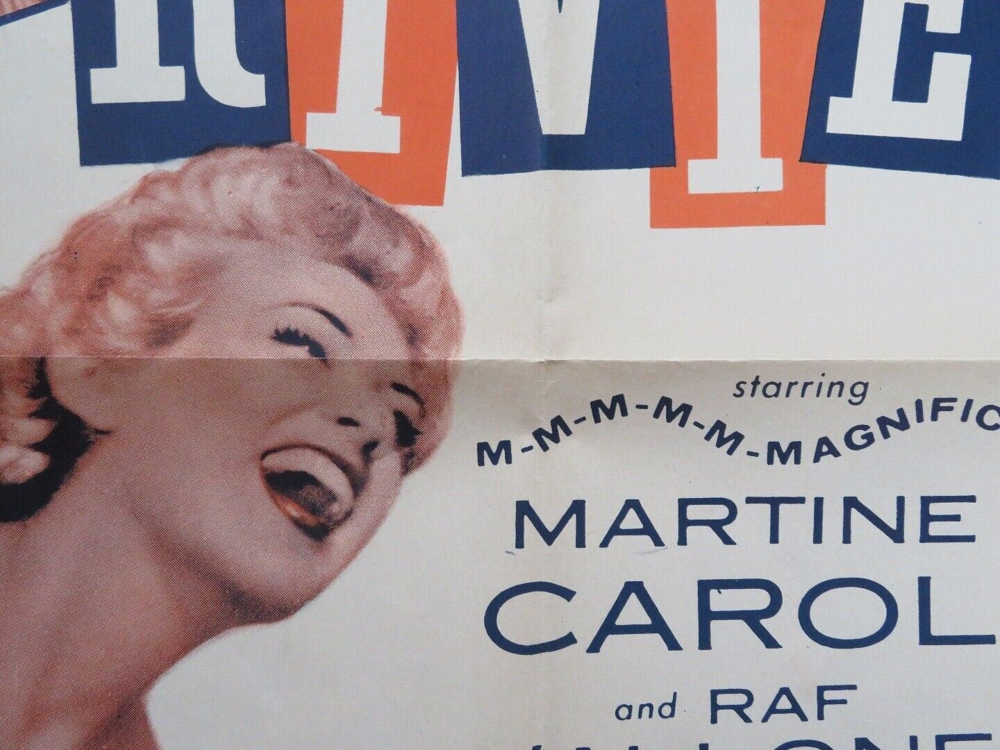 RIVIERA US ONE SHEET POSTER MARTINE COLE RAF VALLONE 1954 - Rendezvous Cinema