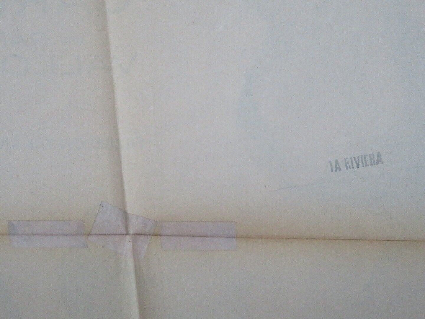 RIVIERA US ONE SHEET POSTER MARTINE COLE RAF VALLONE 1954 - Rendezvous Cinema