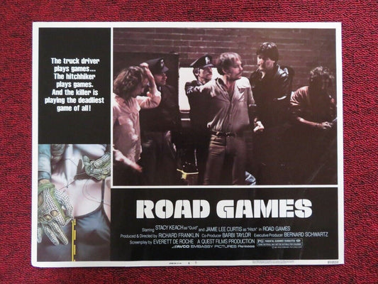 ROAD GAMES - 4 US LOBBY CARD STACY KEACH JAMIE LEE CURTIS 1981 Movie posters