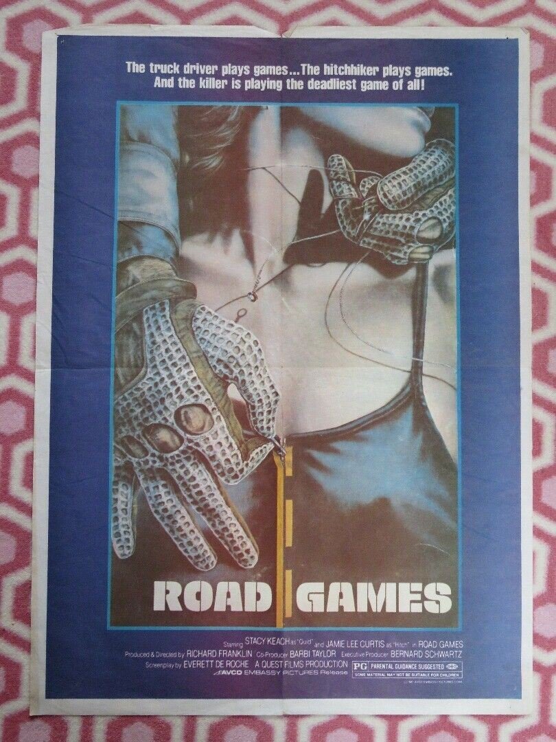 ROAD GAMES US (27"X 19.5") ROLLED POSTER JAMIE LEE CURTIS 1981 Rendezvous Cinema Movie posters