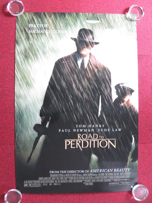 ROAD TO PERDITION US ONE SHEET ROLLED POSTER TOM HANKS PAUL NEWMAN 2002 Rendezvous Cinema Movie posters