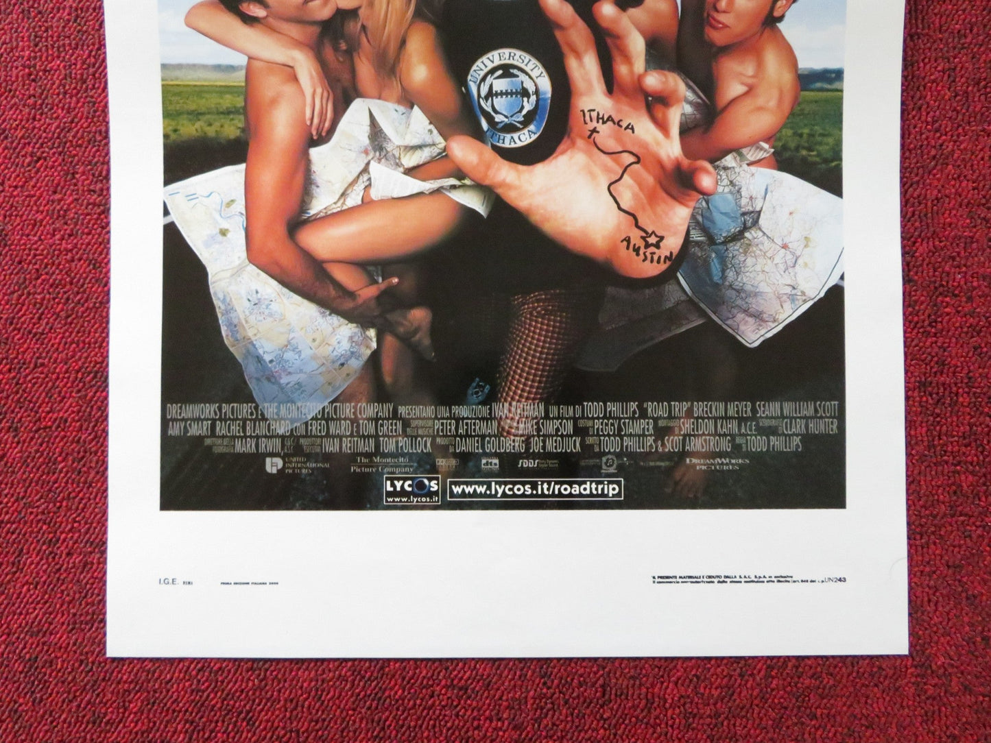 ROAD TRIP ITALIAN LOCANDINA POSTER BRECKIN MEYER SEANN WILLIAM SCOTT 2000 Rendezvous Cinema Movie posters