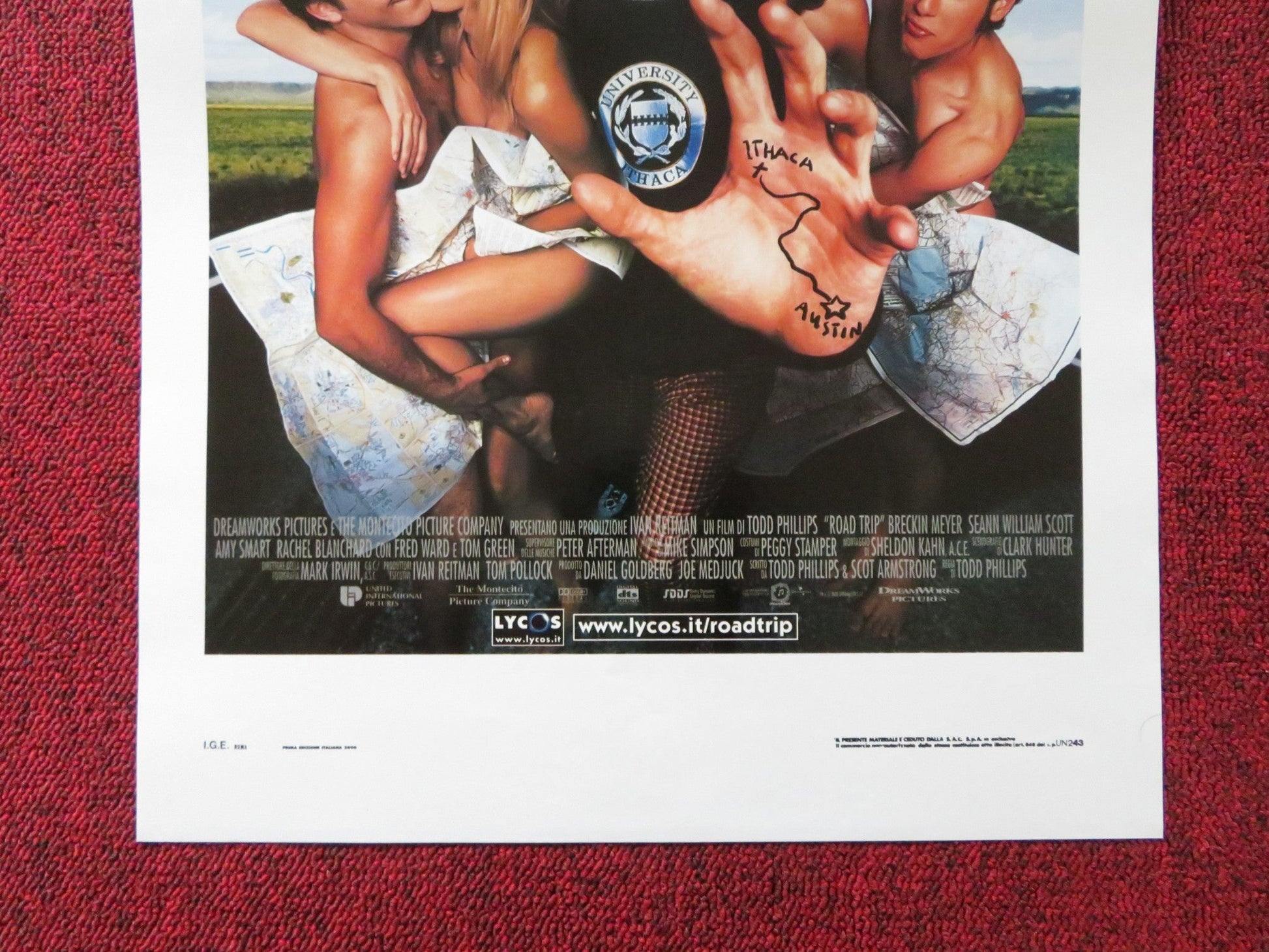 ROAD TRIP ITALIAN LOCANDINA POSTER BRECKIN MEYER SEANN WILLIAM SCOTT 2000 Rendezvous Cinema Movie posters