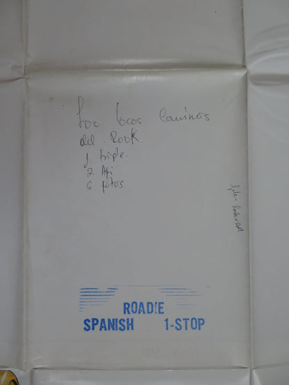 ROADIE 1 STOP US SPANISH INTERNATIONAL POSTER MEATLOAF ALICE COOPER BLONDIE 1980 Rendezvous Cinema Movie posters