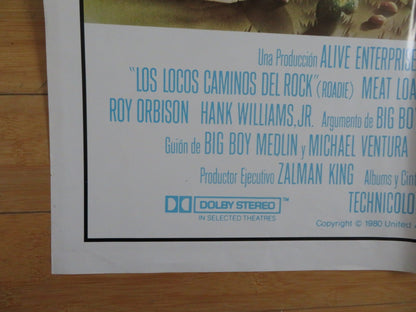 ROADIE 1 STOP US SPANISH INTERNATIONAL POSTER MEATLOAF ALICE COOPER BLONDIE 1980 Rendezvous Cinema Movie posters