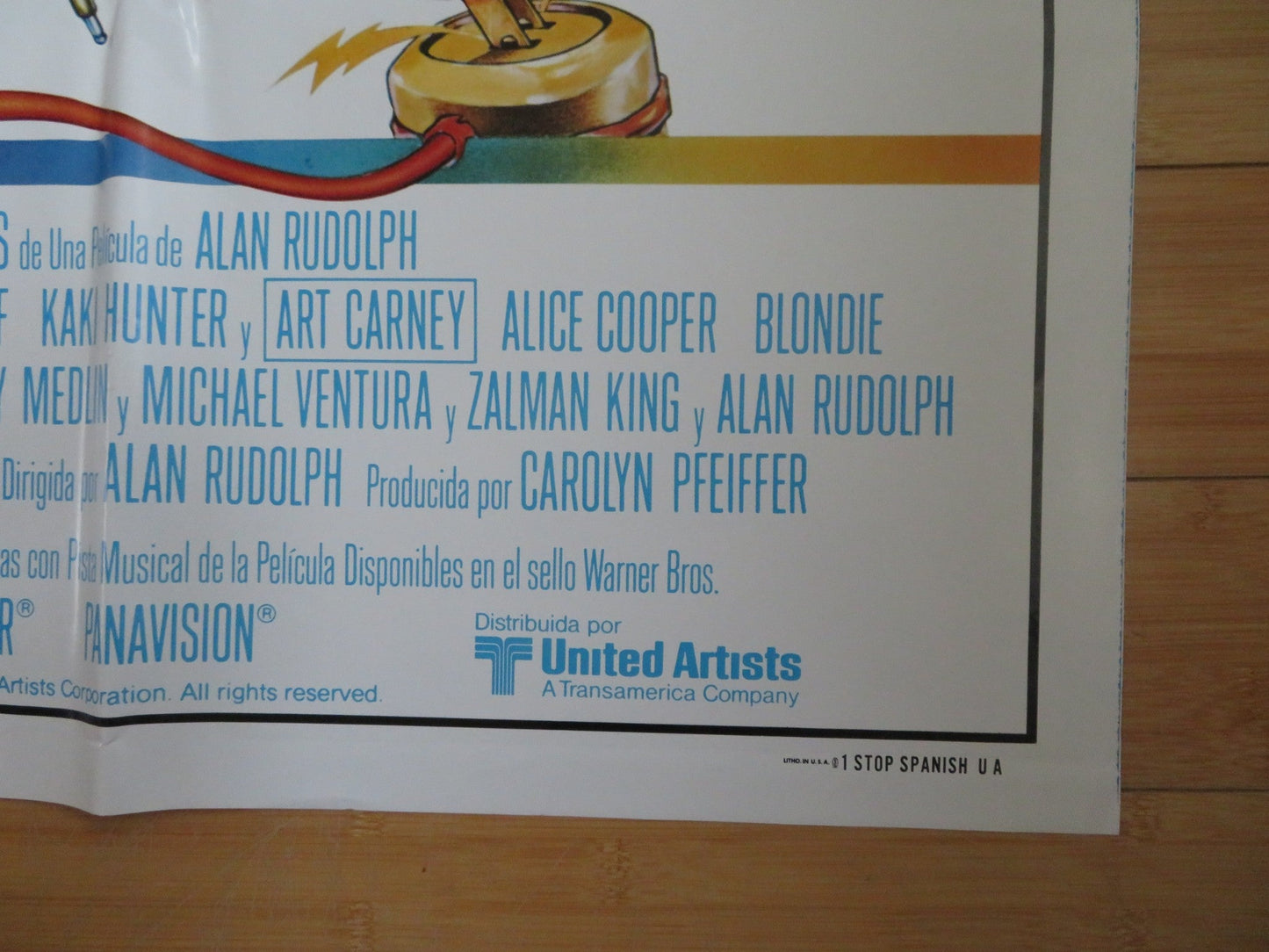 ROADIE 1 STOP US SPANISH INTERNATIONAL POSTER MEATLOAF ALICE COOPER BLONDIE 1980 Rendezvous Cinema Movie posters