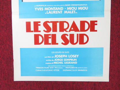 ROADS TO THE SOUTH ITALIAN LOCANDINA POSTER YVES MONTAND MIOU MIOU 1978 Rendezvous Cinema Movie posters