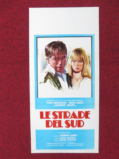 ROADS TO THE SOUTH ITALIAN LOCANDINA POSTER YVES MONTAND MIOU MIOU 1978 Rendezvous Cinema Movie posters
