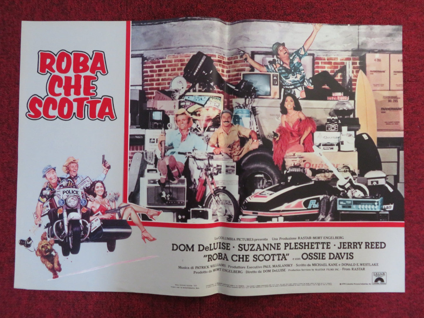 ROBA CHE SCOTTA / HOT STUFF - A ITALIAN FOTOBUSTA POSTER DOM DELUISE 1979 Rendezvous Cinema Movie posters