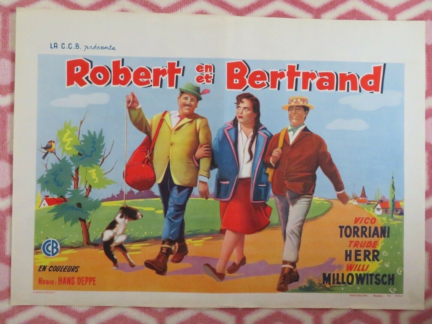 ROBERT ET BERTRAND BELGIUM (14.5"x 20.5") POSTER VICO TORRIANI 1961 Movie posters