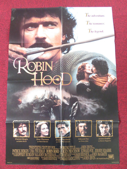 ROBIN HOOD FOLDED US ONE SHEET POSTER PATRICK BERGEN UMA THURMAN 1991 Rendezvous Cinema Movie posters