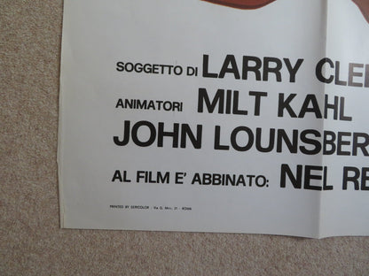 ROBIN HOOD ITALIAN 4 FOGLIO POSTER DISNEY PETER USTINOV TERRY THOMAS 1974 Rendezvous Cinema Movie posters